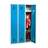 Dulap metalic pentru vestiar, sudat, WEMO, 3 x 300 mm, uși albastre RAL5012, fără picioare, închidere 3 puncte, zăvor rotativ pentru lacăt - Malow - imagine7