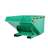 Container metalic tip cuvă basculabilă, volum 600 l, cap. port. 800 kg, lxLxH: 1500x1060x820 mm, vopsea pulbere, verde RAL6029