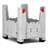 BigBox klappbar aus Polyethylen, mit Eingriffklappen, 1200 x 800 x 1000 mm, mit Füßen - Bild4