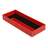 Kunststoff-Schale zum Ablegen von Messgeräten, 102x252x35 mm, Modul 10x25, Farbe rot.