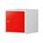 Einzelschließfach aus Metall, 450x450 mm, Türfarbe rot RAL3000 - Kovona Lysa nad Labem