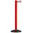 Personalleitsystem - Gurtpfosten Safety Extend, Gurtlänge 3,7 m, Rot / Gurtfarbe Rot-Weiß
