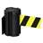 Gurtabsperrung in Kassette Wall Mount L, Gurtlänge 3,7 m, Schwarz / Gurtfarbe Gelb-Schwarz