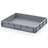 Přepravka plastová Euro, plná, šedá barva, 600 x 800 x 120 mm