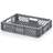 Eurobehälter durchbrochen, grau, 600 x 400 x 120 mm