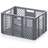 Eurobehälter durchbrochen, grau, 600 x 400 x 320 mm