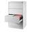 Cartotecă - dulap arhivare registratură - pentru format  A4 cu 2 rânduri sertare, HxLxl: 1285x775x630 mm, albă RAL9010 - Malow