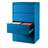 Cartotecă - dulap arhivare registratură - pentru format  A4 cu 2 rânduri sertare, HxLxl: 1285x775x630 mm, albastru RAL5010 - Malow
