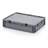 Eurobehälter mit Deckel, grau, 600 x 400 x 135 mm