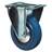 Transport-Bockrolle, Elastik blau, Durchm. 100 mm, Traglast 200 kg