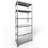 Regál šroubovaný FIX, 6 polic, v x š x h: 2500 x 1000 x 600 mm, nosnost 150 kg, pozinkovaný, základní - META Skladovací technika