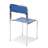 Speiseraumstuhl CORTINA, verchromtes Stahlrohrgestell, Kunststoff Farbe blau, VE 6 Stk. - Nowy Styl Group - Bild3