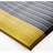 Industrie-Arbeitsplatzmatte Orthomat, Meterware 0,9 x lm, Grau mit gelbem Rand, gerippte Oberfläche - COBA Europe GmbH