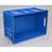 Plastová přepravka Euro300, 600 x 400 x 300 mm, plné stěny, barva modrá. - obrázek3