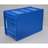 Plastová přepravka Euro300, 600 x 400 x 300 mm, plné stěny, barva modrá. - obrázek4