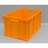 Kunststoff-Stapelbehälter Euro300, 600 x 400 x 300 mm, Wände geschlossen, Farbe orange - Bild5