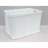 Kunststoff-Stapelbehälter Euro400, 600 x 400 x 410 mm, Wände geschlossen, Farbe weiß.