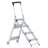 Klappbare Sicherheitstreppen, 4 Alu-Stufen
