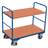 Nízký etážový vozík VARIOfit - dvě police, 1000 x 600 mm, nosnost 250 kg - Cordes