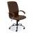 Manažerské křeslo MIRAGE s područkami, potah z kůže - barva hnědá, podnoží z chromované oceli - Nowy Styl Group