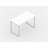 Büro-Schreibtisch SQart, Gestell Weißaluminium (RAL9006), Arbeitsplatte weiß, B x T: 1600 x 800 mm - Nowy Styl Group