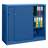 Dulap metalic cu polițe și uși glisante - office steel furniture, HxLxl: 1040 x 1400 x 435 mm, culoare albastră RAL 5010 - Malow
