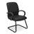 Besucher-Sessel MIRAGE, mit Armlehnen, Stahlrahmen pulverbeschichtet schwarz, Lederbezug - schwarz - Nowy Styl Group