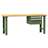 Banc de atelier KOMBI, lxLxH: 1500x700x880, 2 sertare, verde RAL6011 - Polak CZ, s.r.o.