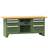 Werkbank, Buchen-Multiplex-Arbeitsplatte 2000 x 700 mm, 6 x Schubladen, Farbe grün RAL6011 - Polak CZ, s.r.o.