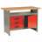 Werkbank MARS, 1 Schrank, 3 Schubladen, Breite 1200 mm
