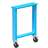 Werkbankfuß mit 2 Lenkräder 125 mm mit Feststeller, Höhe 840 mm, blau RAL5012 - Polak CZ, s.r.o.