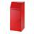 Coș selectare deșeuri cu partea frontală rabatabilă și recipient interior, volum 70 l, roșu RAL3000