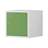 Einzelschließfach aus Metall, 450x450 mm, Türfarbe grün RAL6011 - Kovona Lysa nad Labem