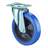 Transport-Lenkrolle, Elastik blau, Durchm. 160 mm, Traglast 300 kg