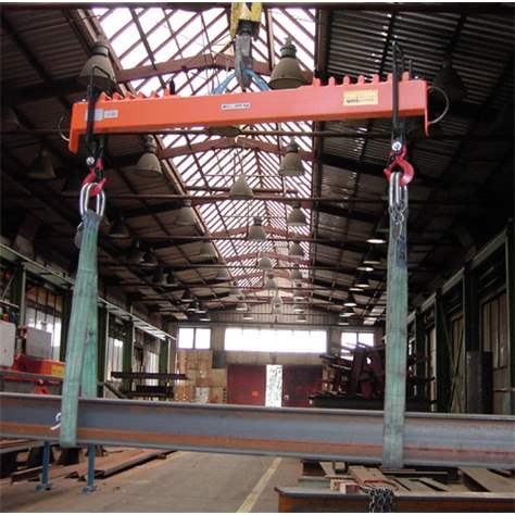Einfache Krantraverse,Traglast 1000 kg, Hakenabstand verstellbar 1000 - 2000 mm