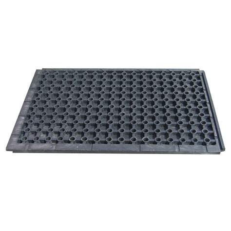 Bodenplatte für hohe Belastungen, Recycling-PVC 1200x800x43 mm, Noppenmuster - Bild2