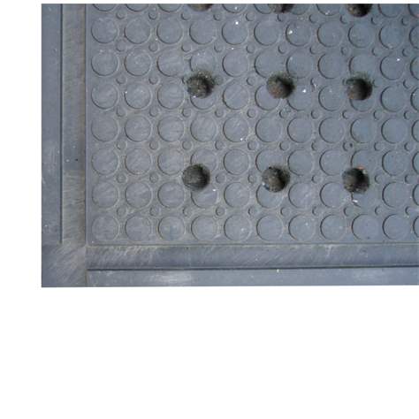 Bodenplatte aus Recycling-PVC 1200 x 800 x 22 mm, gelocht, Löcher 25 mm, Noppenmuster - Bild2