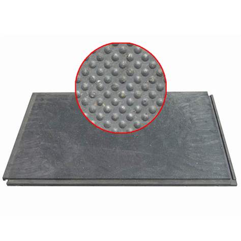 Bodenplatte aus Recycling-PVC 1200 x 800 x 22 mm, geschlossen, feine Struktur (Kugelmuster), verstärkt