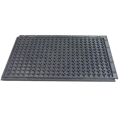 Bodenplatte aus Recycling-PVC 1200 x 800 x 22 mm, geschlossen, feine Struktur (Kugelmuster), verstärkt - Bild2