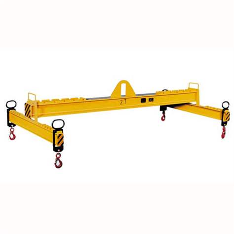 Stavitelná jeřábová H-traverza, nosnost 2000 kg, rozteč háků 2000 - 4000 mm / 1500 - 3000 mm