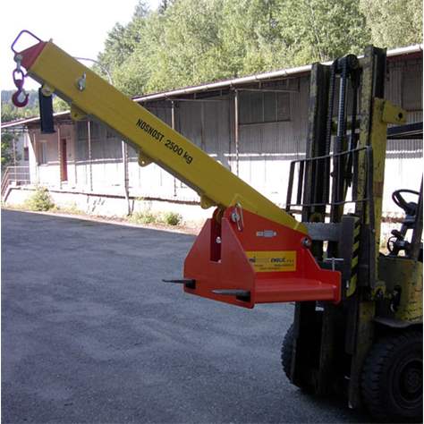 Dispozitiv încărcare (braț macara) pentru stivuitor - autoîncărcător cu furcă, capacitate portantă bis zu 2500 kg