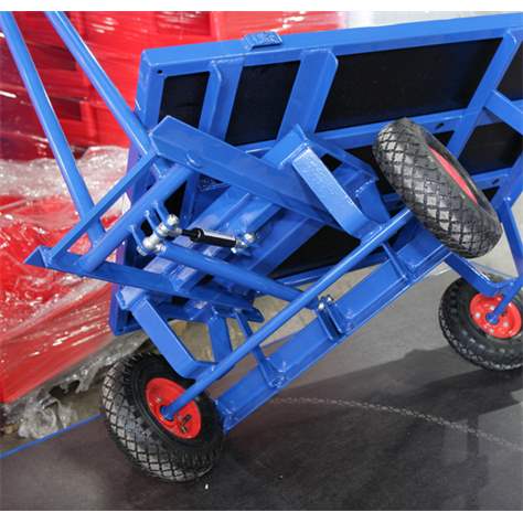 Handpritschenwagen VARIOfit mit 2 Stirnwänden, 2000 x 1000 mm, Tragfähigkeit 1250 kg, Vollgummireifen - Cordes - Bild6