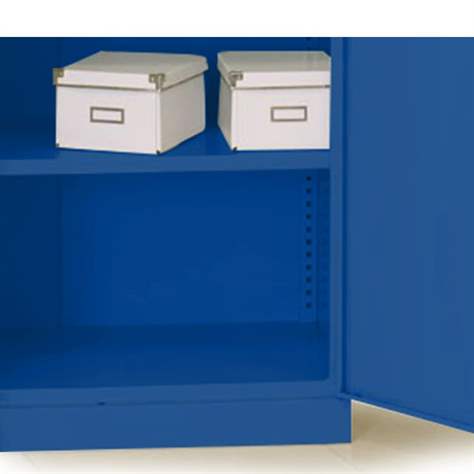 Poliță suplimentară, pas ajustare pe înaltime de 25 mm, LxlxH: 1000 x 370 x 28 mm, cap. port. max. 60 kg, albastră RAL5010 - Malow