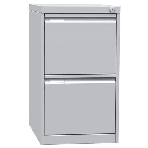 Hängeregistraturschrank mit verstärkter Konstruktion, Format A4, 2 Schubladen, HxBxT: 704x405x623 mm, Lichtgrau RAL7035 - Kovona Lysa nad Labem