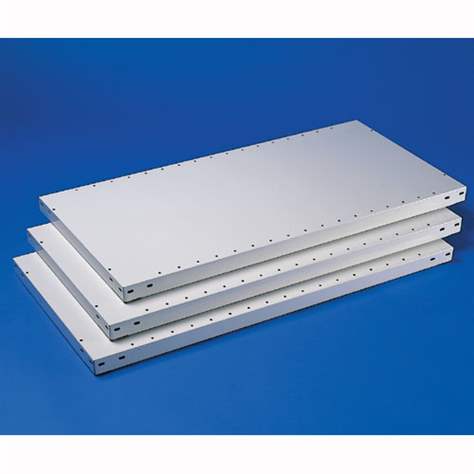 Poliță suplimentară CLIP 1700 x 500 mm, gri RAL7035, cap. port. 200 kg, cu 4 suporturi pentru rafturi - META Skladovací technika