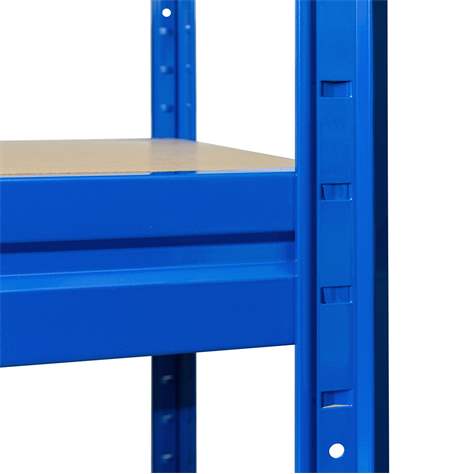 Steckregal HEAVY RACK, Farbe schwarz RAL9005, HxBxT: 1770x1600x600 mm, 4 Fachböden je 600 kg, aus MDF-Platten - KOVONA SYSTEM, a.s. - Bild2