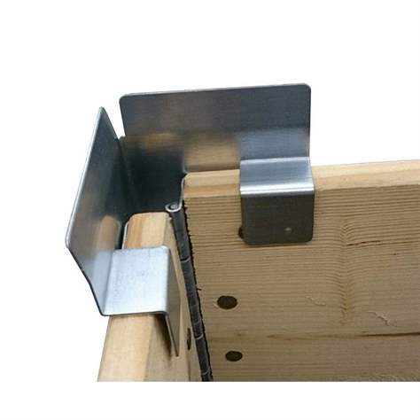 Metall-Stapelecken für Holzaufsatzrahmen, VE 4 Stück