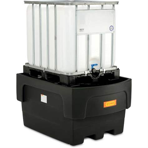 PE-Auffangwanne für IBC, mit PE-Rost, 1100 l - CEMO GmbH - Bild3