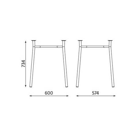 Konferenztisch TIRAMISU, 800 x 800 mm, Gestell verchromt, Tischplatte Ahorn - Nowy Styl Group - Bild2
