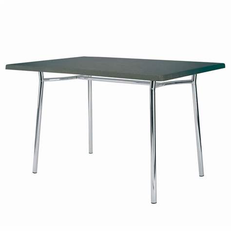 Konferenztisch TIRAMISU, 1200 x 800 mm, Gestell verchromt, Tischplatte schwarz - Nowy Styl Group